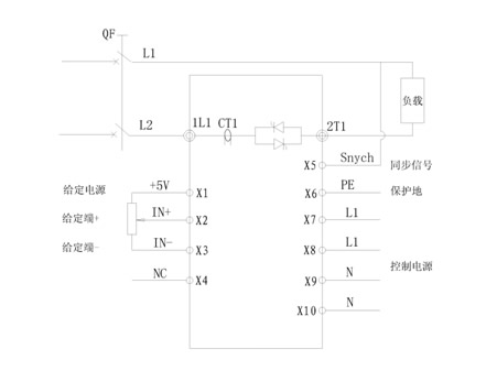 單相可控硅調壓器安裝和基本電路接線原理圖(圖3) 單相可控硅調壓器安裝和基本電路接線原理圖(圖3)